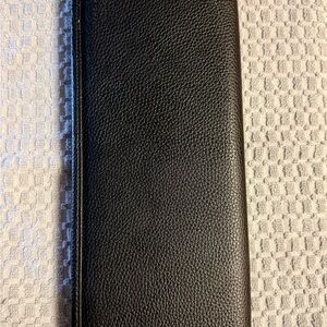 Brooks Brothers Black Leather Necktie Case